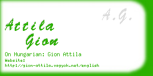 attila gion business card